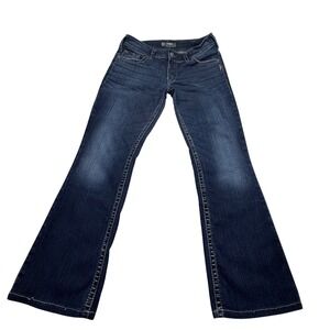 Silver Jeans Co Jeans Womens 31 Blue Suki Surplus Bootcut Mid Rise Dark Wash